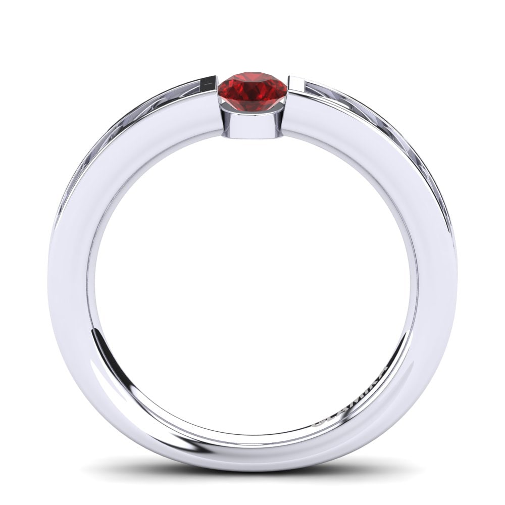 Circonita Roja Anillo de compromiso Carnation