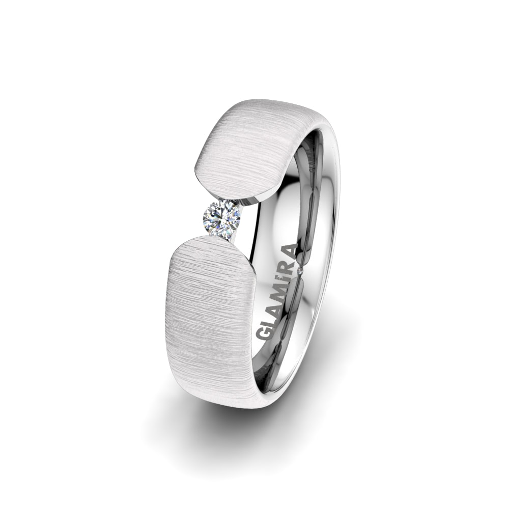 Diamond Women's Wedding Ring Alluring Balance 6 mm