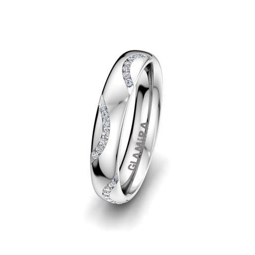 Women's ring Heavenly Shine 4 mm 585 White Gold & Diamond