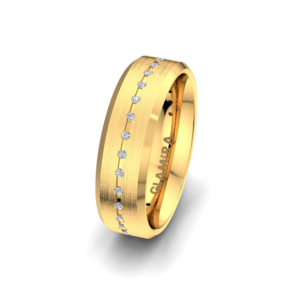 Diamond Women's Wedding Ring Alluring Effect 6 mm