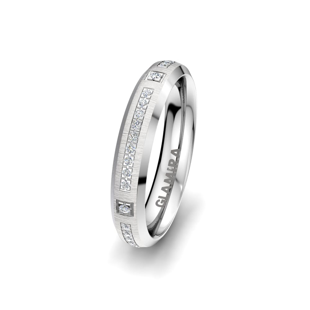 Diamante cultivado en laboratorio Anillo Boda Mujer Alluring Truth 4 mm