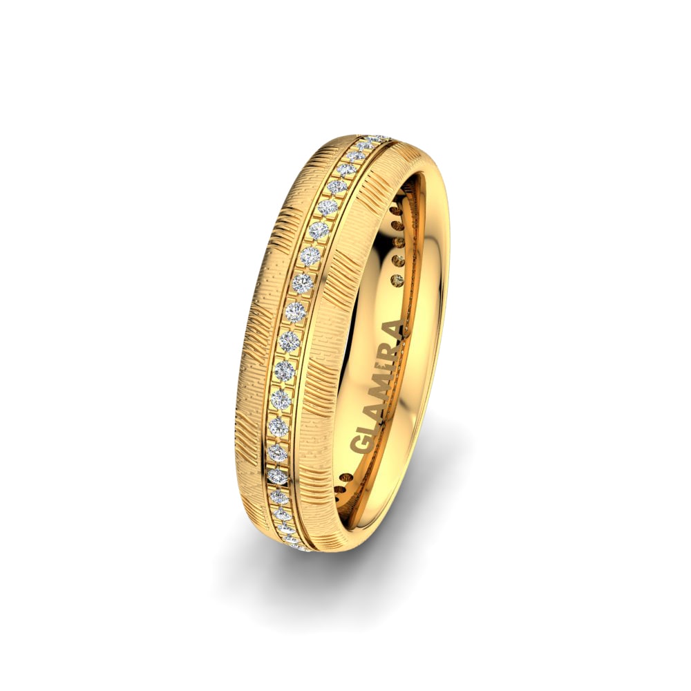 Diamond Women's Wedding Ring Embrace Elegant 5 mm