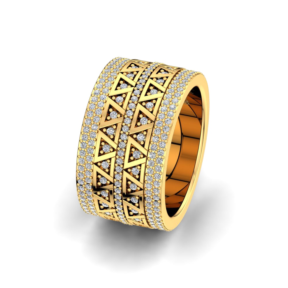 Exclusive Women’s Wedding Rings Women's Florid Glam 585 Yellow Gold Zirconia