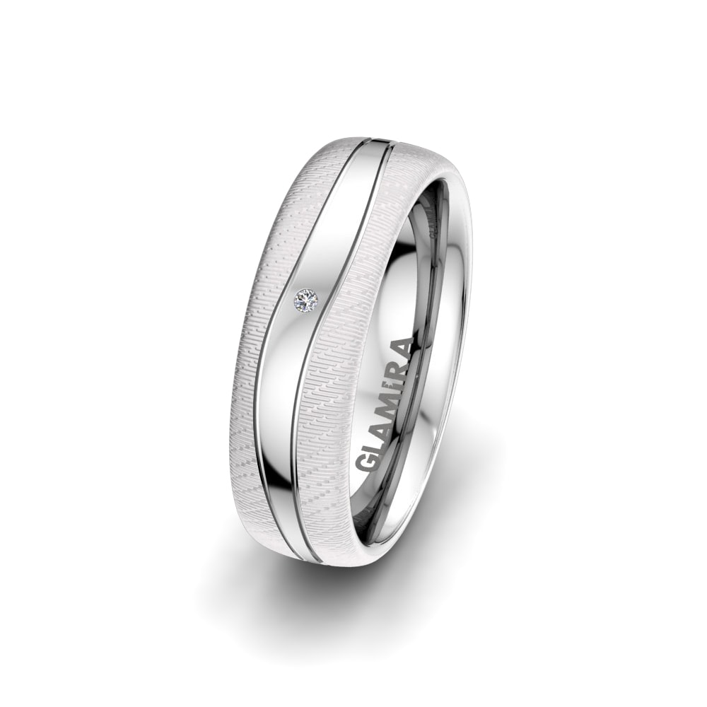 Diamante cultivado en laboratorio Anillo Boda Mujer Unique Minded 6 mm