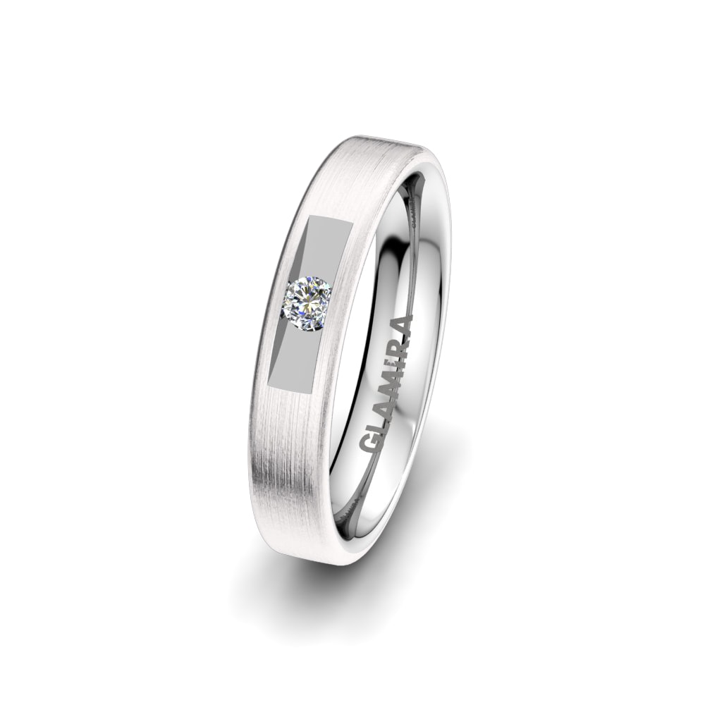 Diamond Women's Wedding Ring Charming Filirt 4 mm
