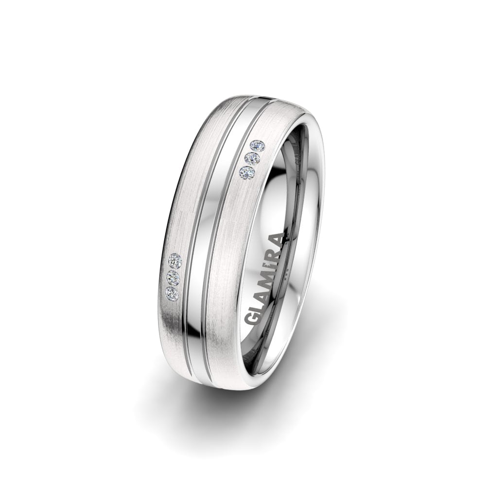 Zirconia Women's Wedding Ring Bright Symmetry 6mm