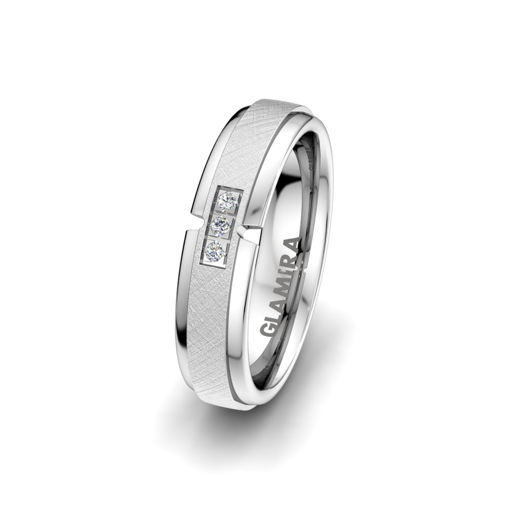 Damen trauring Amazing Couple 5 mm 950 Platin