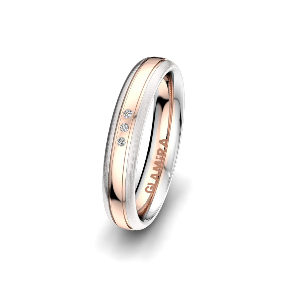 14k White & Rose Gold Women's Wedding Ring Immortal Way