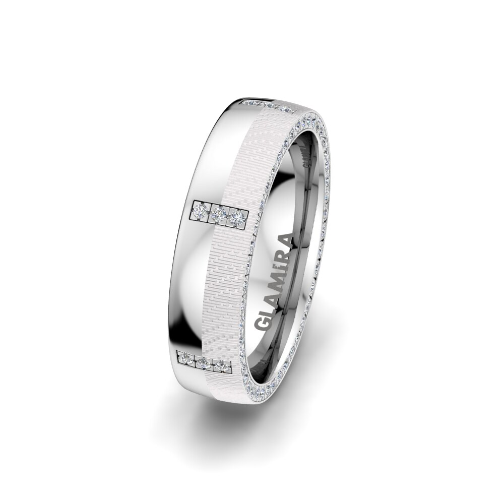 950 Platinum Women's Wedding Ring Fever Desire 5 mm