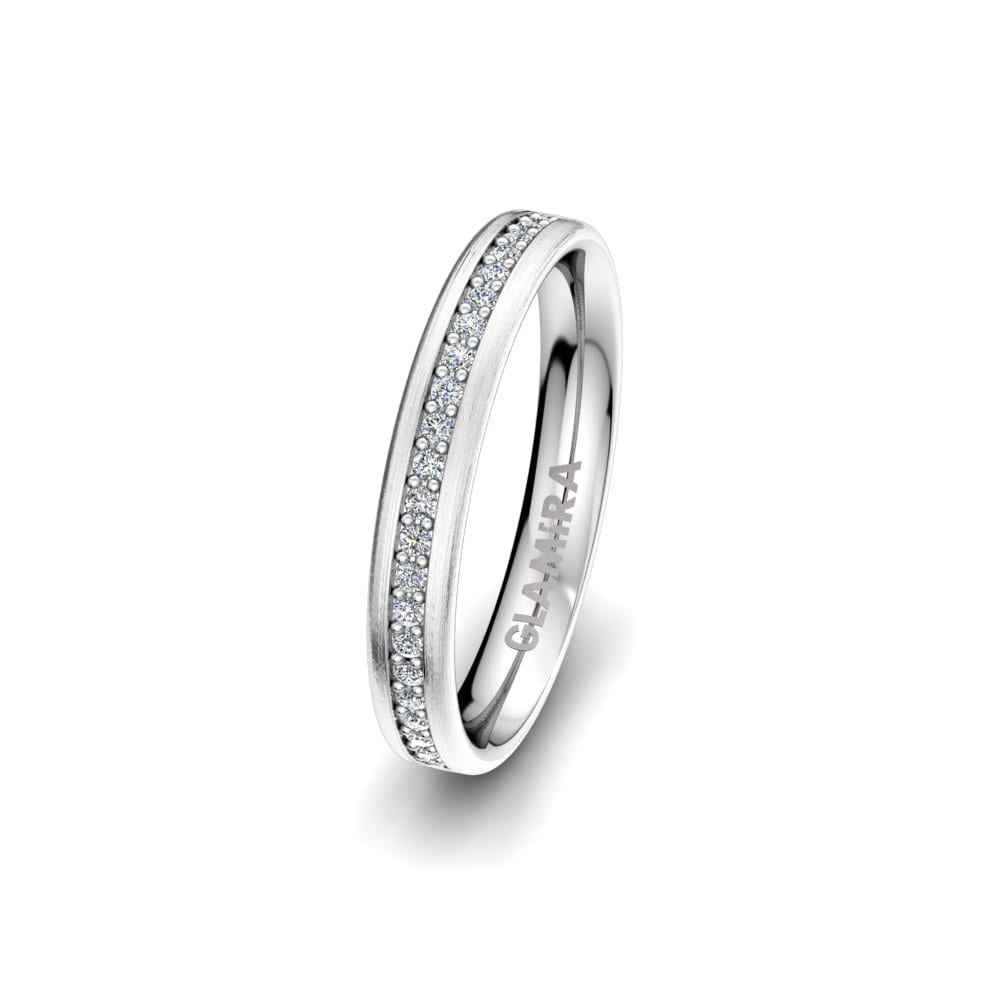 Classic Women’s Wedding Rings Women's Classic Choice 3 mm 585 White Gold Zirconia