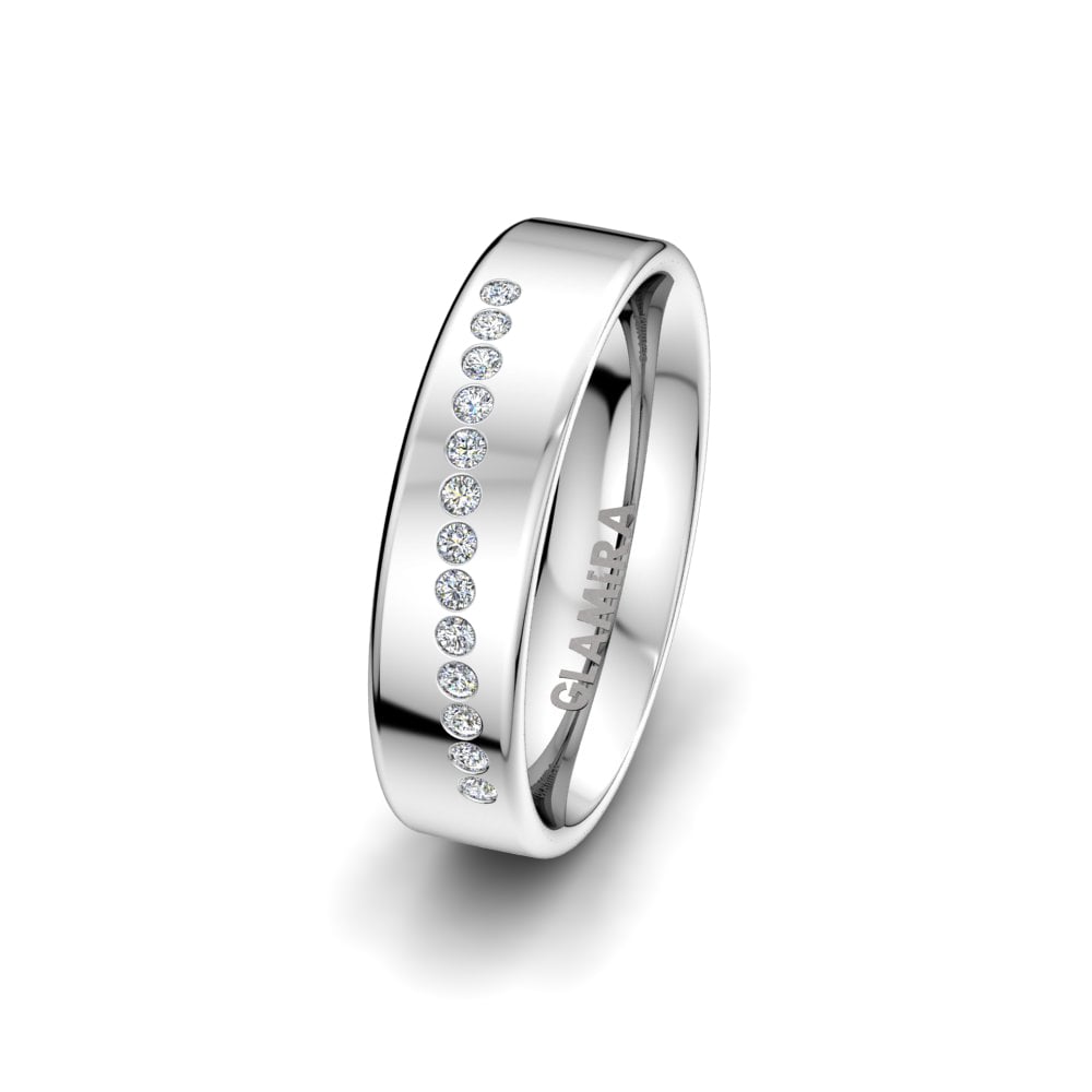 950 Palladium Women's Wedding Ring Classic Tune 5 mm