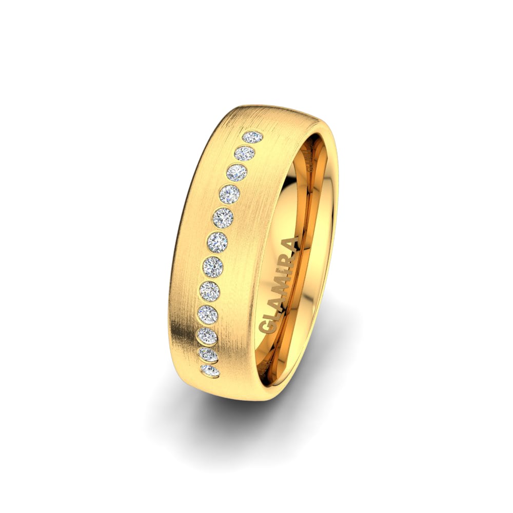 750 Kollane Kuld Naise abielusõrmus Classic Legend