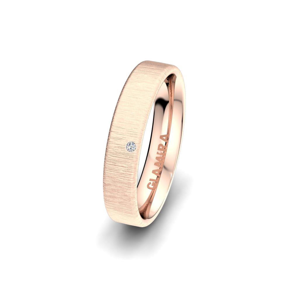 14ct Rose Gold Couple's Ring Classic Inspiration 4mm