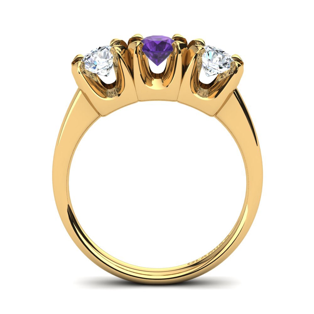 Amatista Anillo de compromiso Gerarda