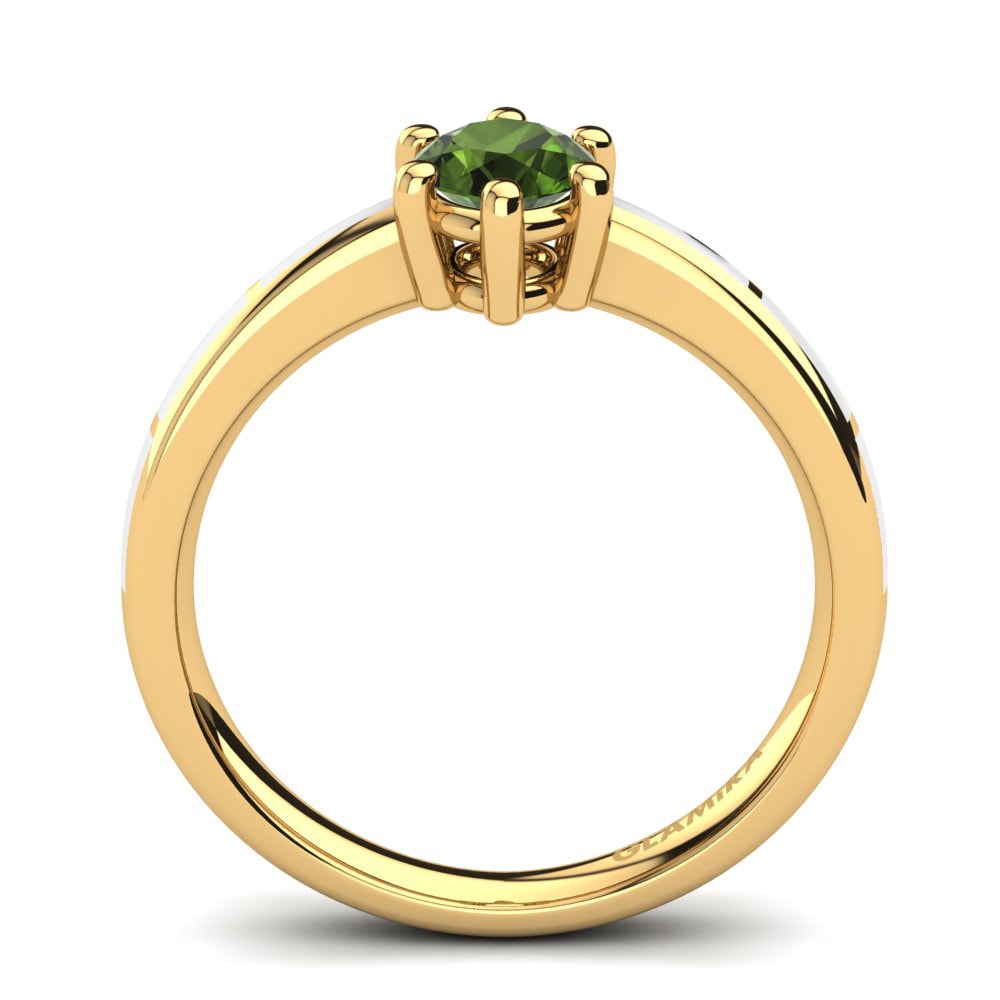 Green Tourmaline Engagement Ring Giacinta