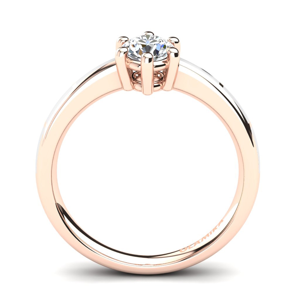14ct Rose Gold Engagement Ring Giacinta