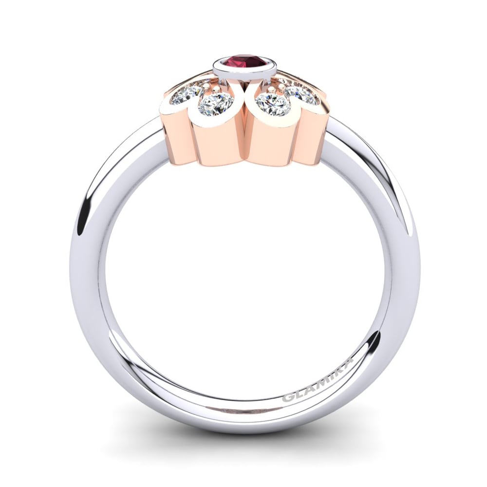 Garnet Ring Fleur