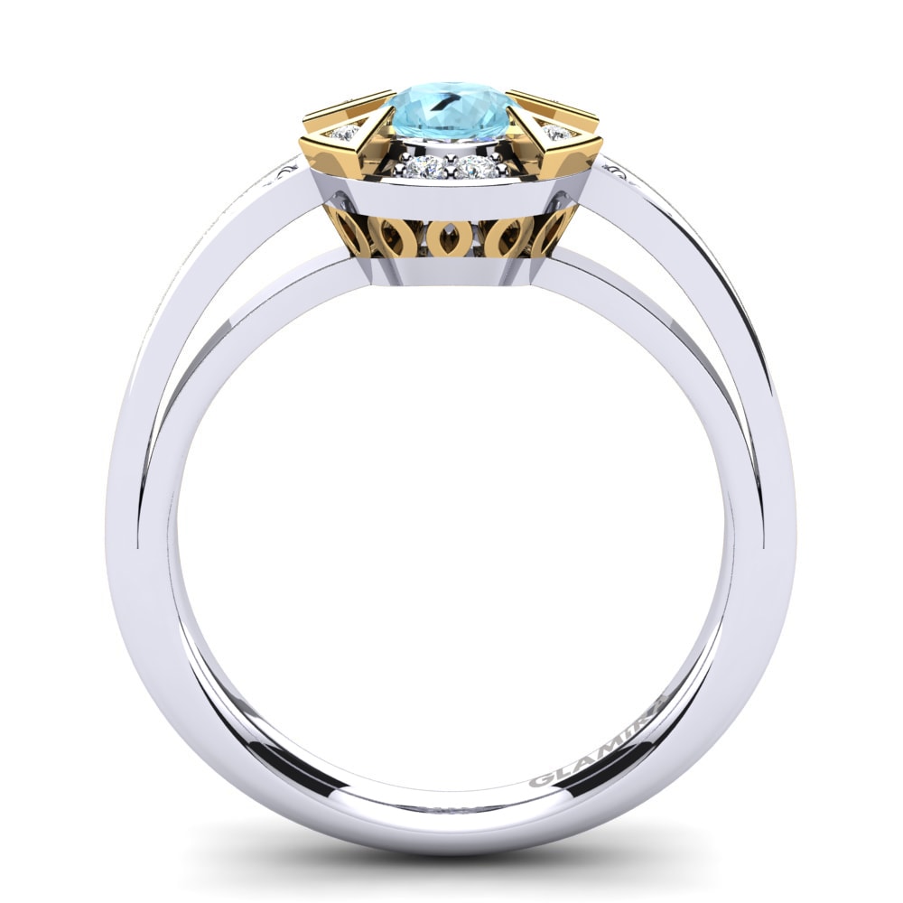 Aquamarine Engagement Ring Grendel