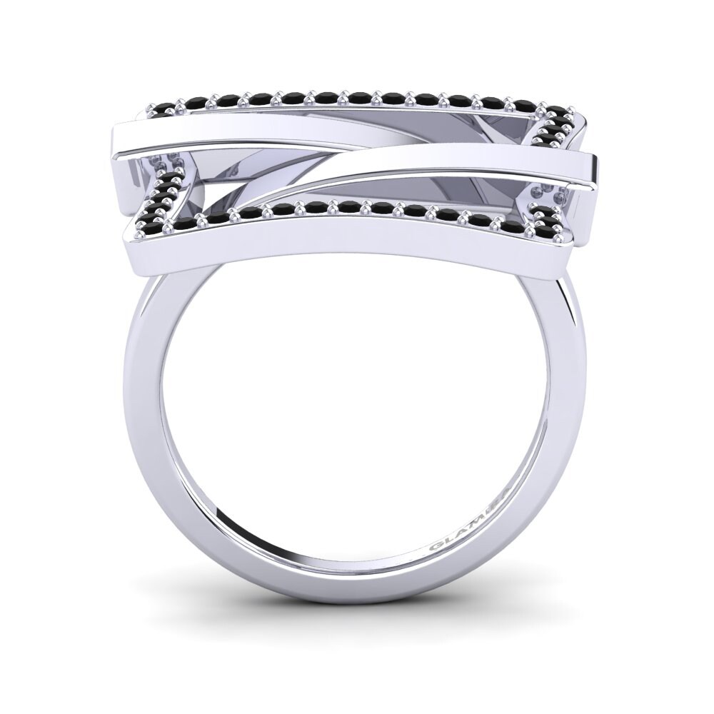 Zafiro negro Anillo Hannele