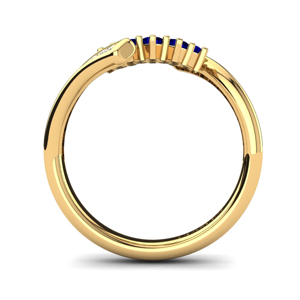 Dark Blue Zirconia Ring Herkelia