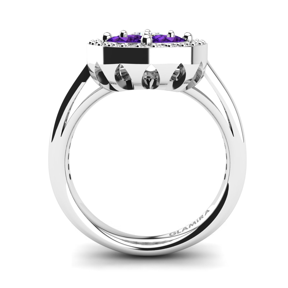 Amatista Anillo de compromiso Hisa