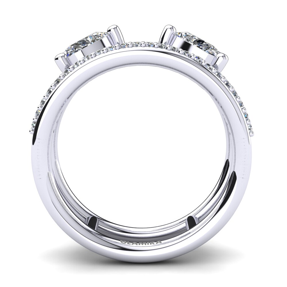 White sapphire Ring Jasna