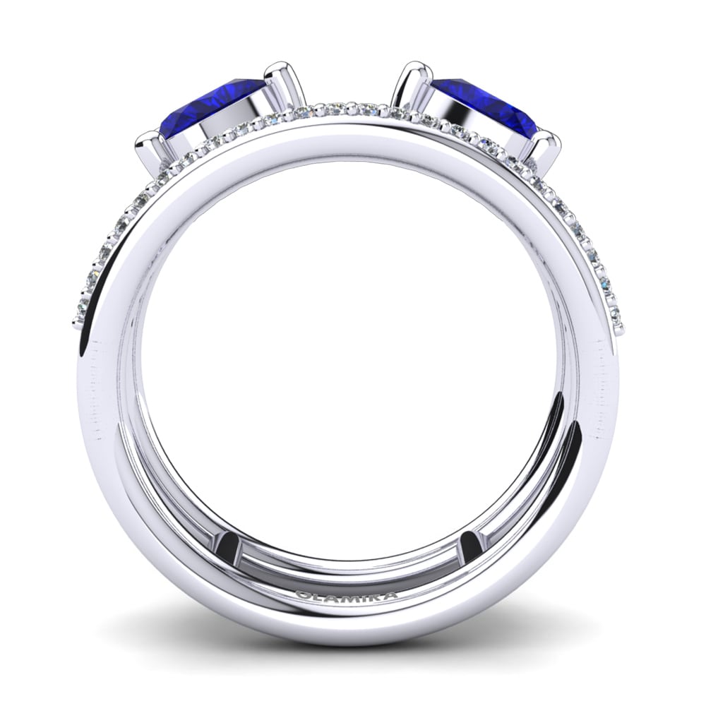 Dark Blue Zirconia Ring Jasna