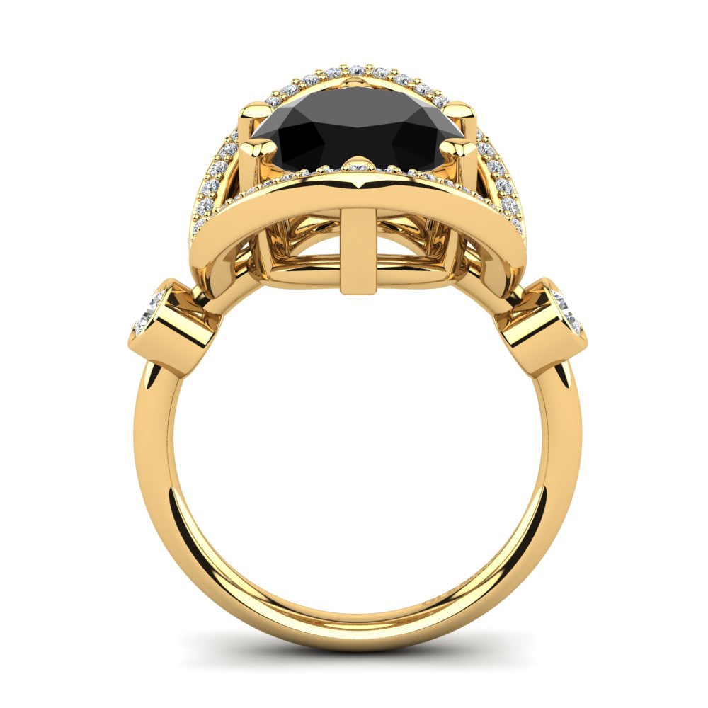 Onyx Noir Bague Joscelin