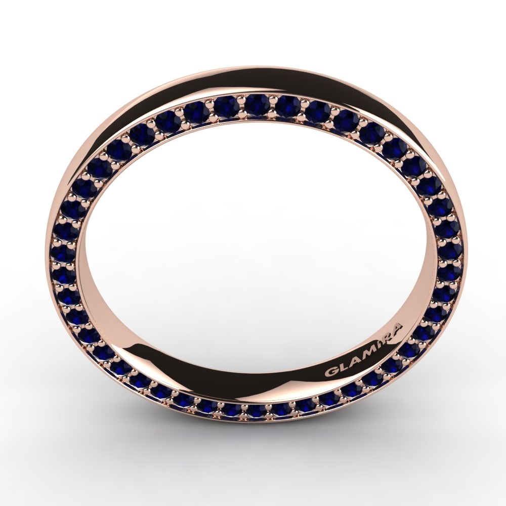 14ct Rose Gold Sapphire Bridal Set Precious Moments Ring B