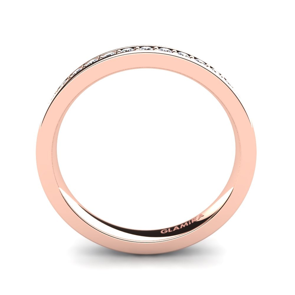 14K Rood Goud Zirkoon Bruids Set Dreamy-Ringen B