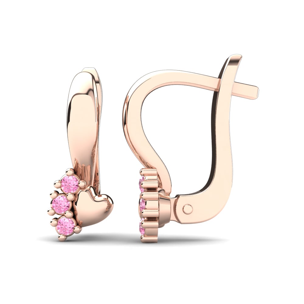 Pink Sapphire Kids Earring Dasaly