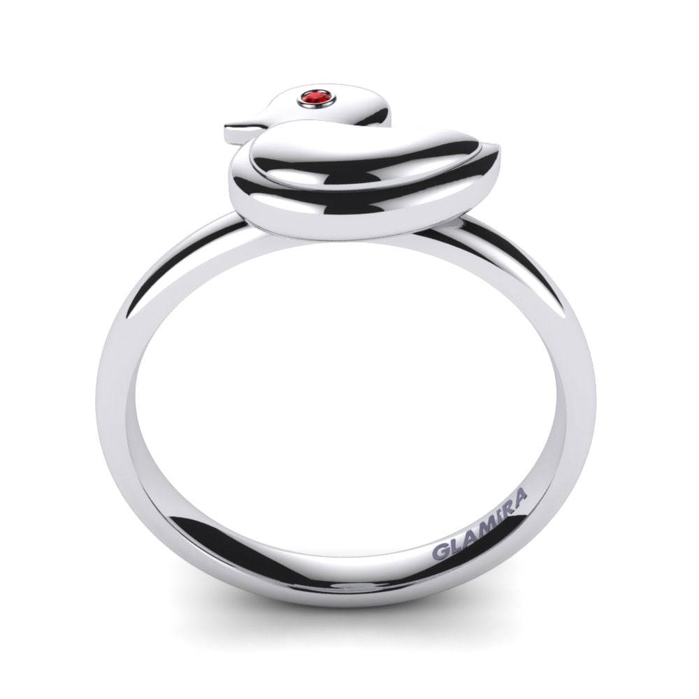 Rubí Anillo para Niño Ducky