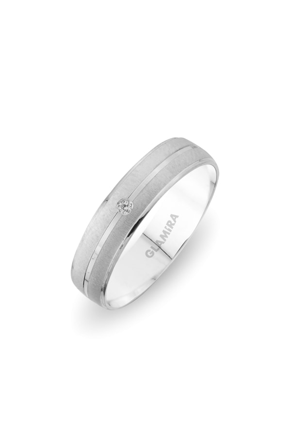 Weißgold 375 Diamant Damen trauring Pure Retrieve