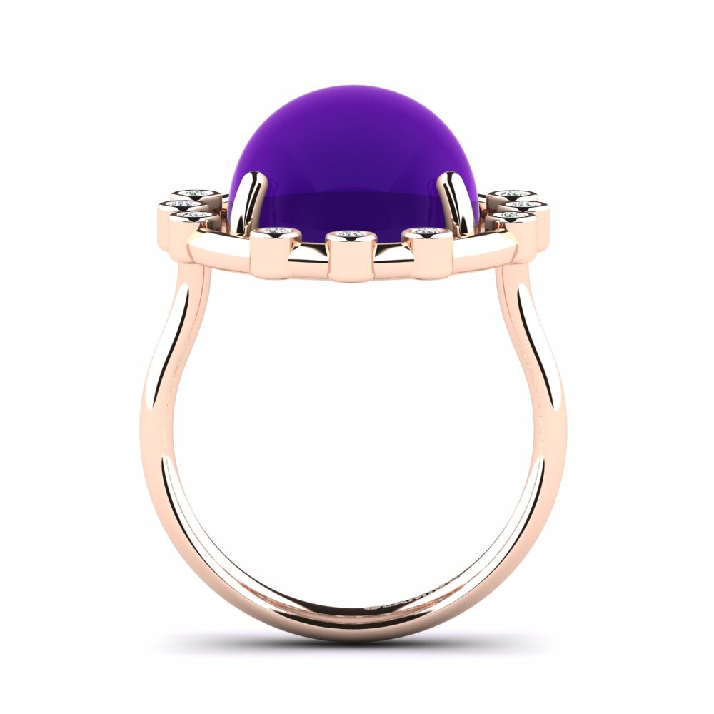 Améthyste Cabochon Bague Laurits