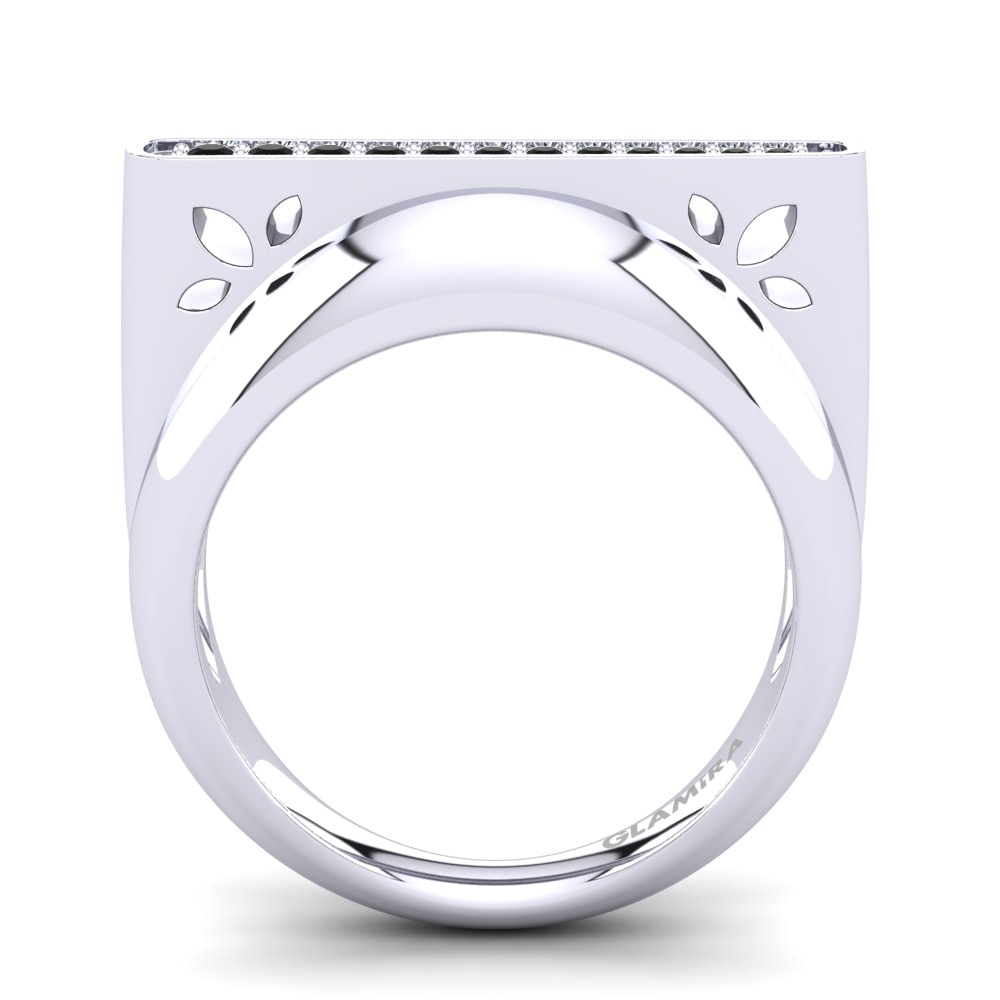 Zafiro negro Anillo Lavanya