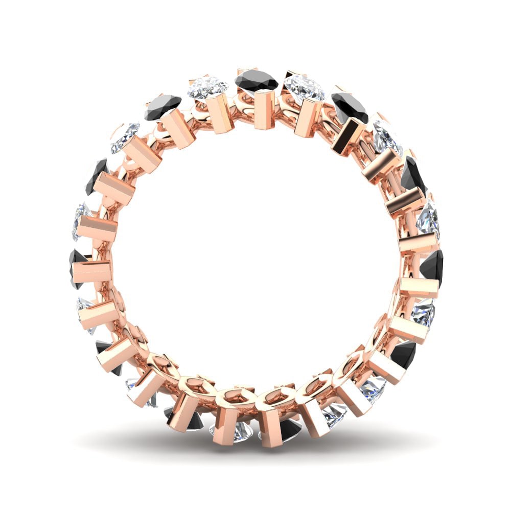 Zafiro negro Anillo Litiana