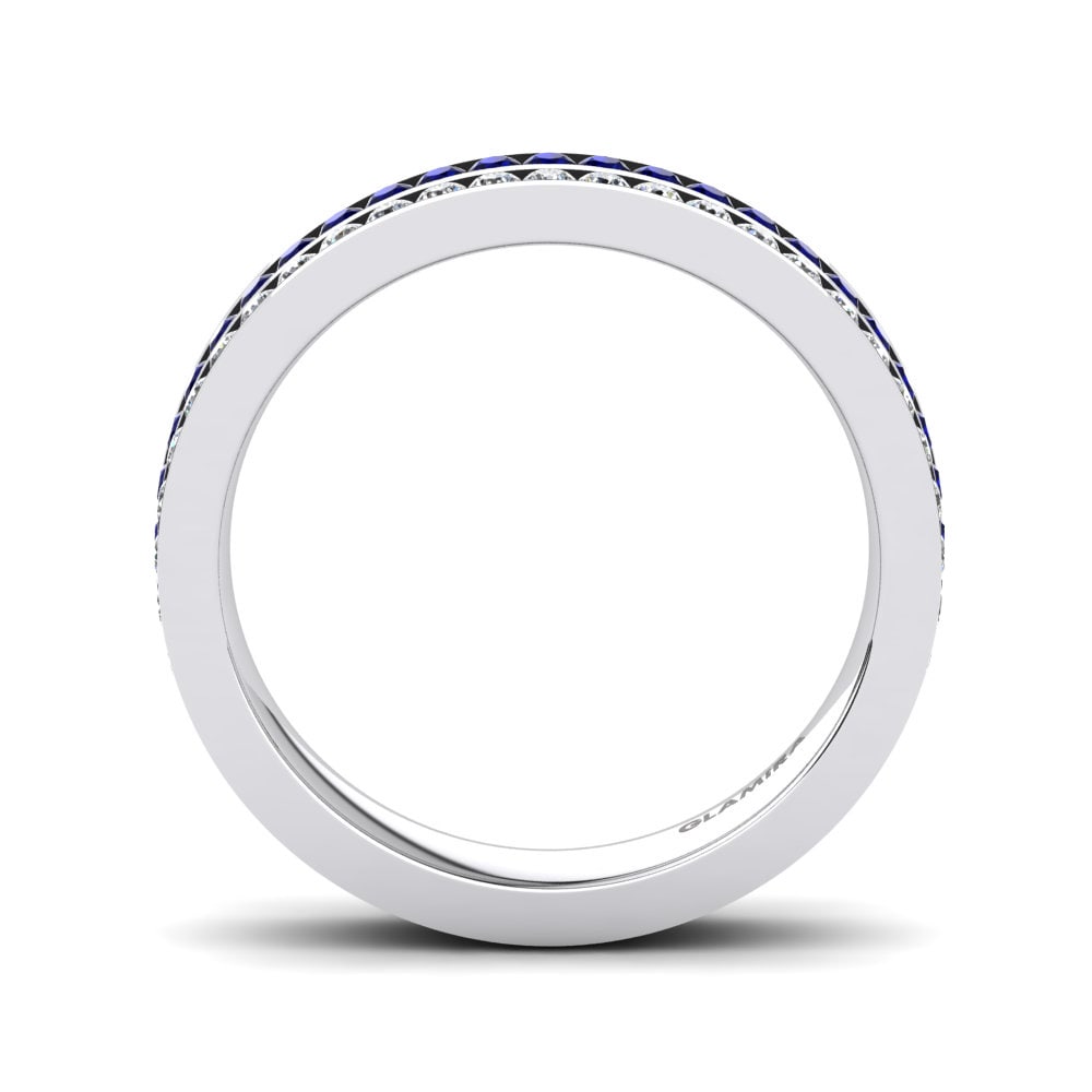 Dark Blue Zirconia Ring Lonzetta