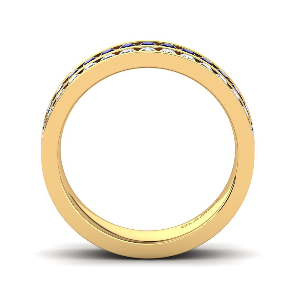 Dark Blue Zirconia Ring Loudella