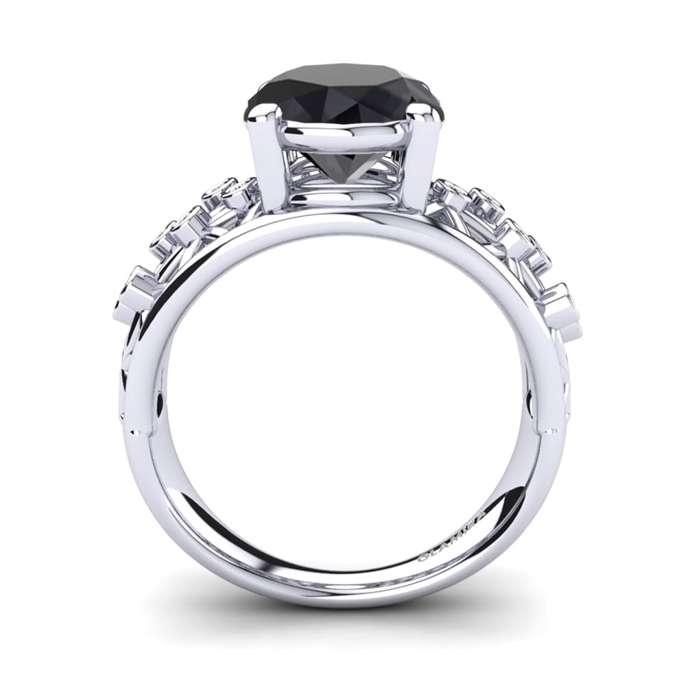 Ónix Negro Anillo de compromiso Mackella