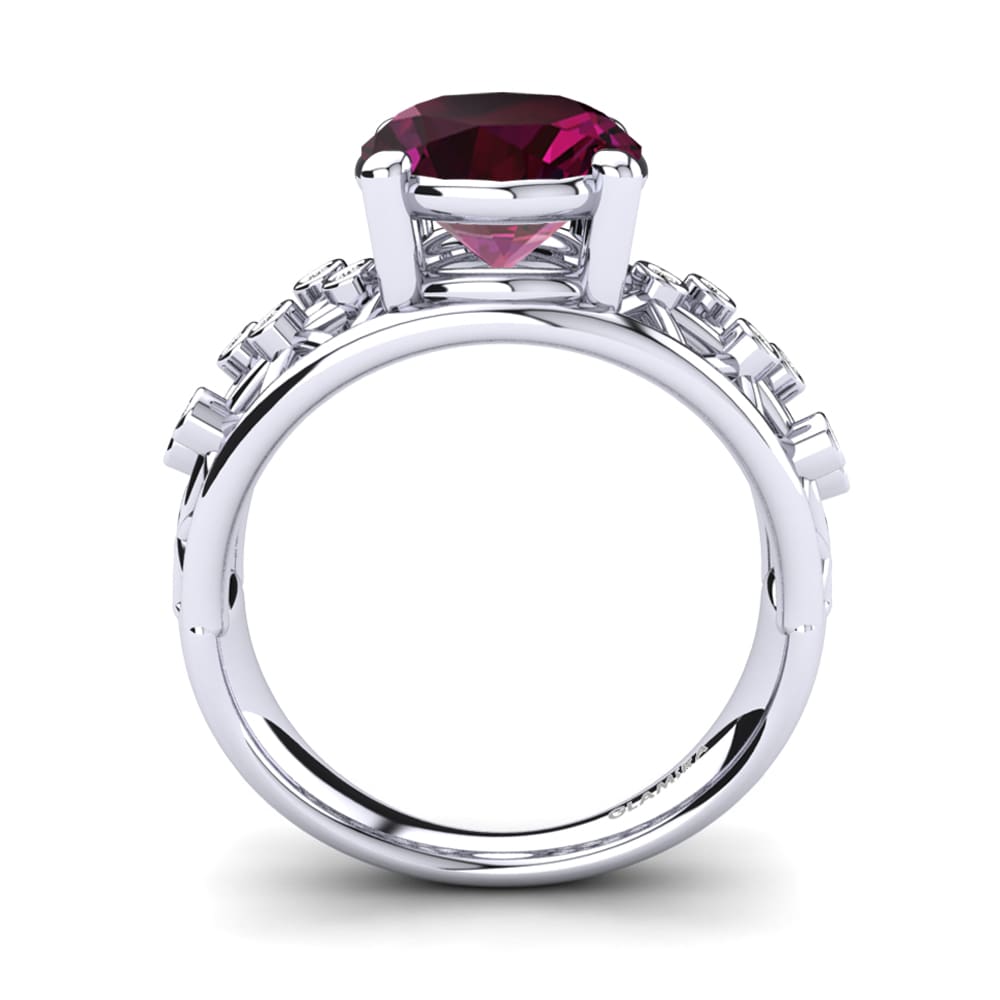 Rhodolite Garnet Engagement Ring Mackella