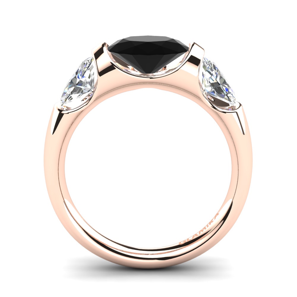 Zafiro negro Anillo de compromiso Manipure