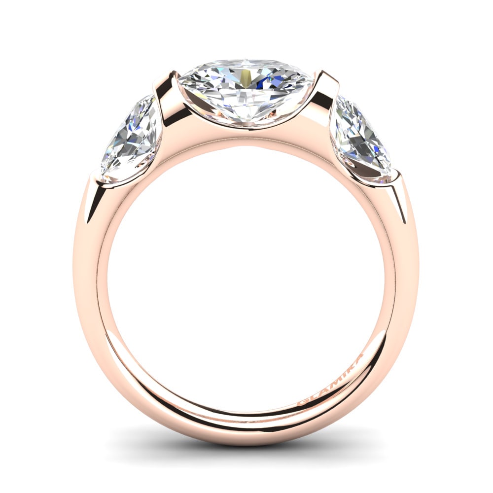 9ct Rose Gold Engagement Ring Manipure