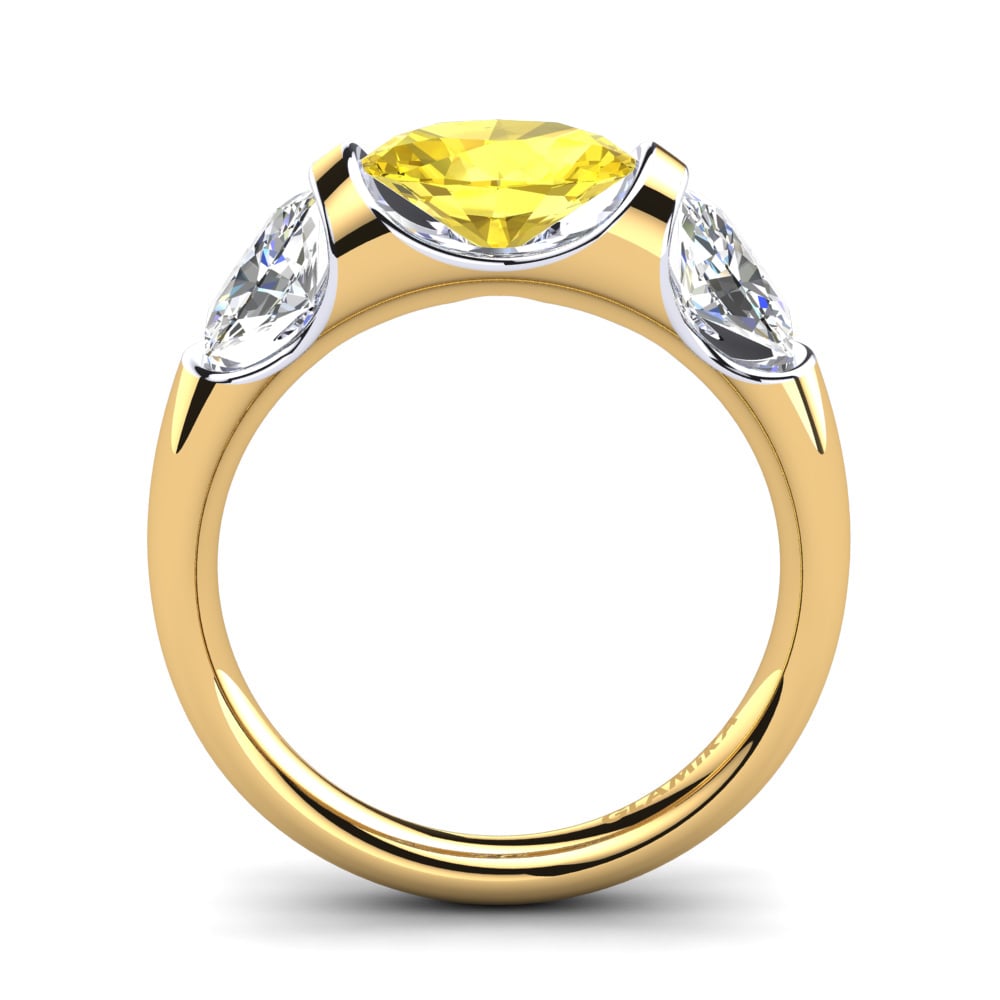 Yellow Sapphire Engagement Ring Manipure