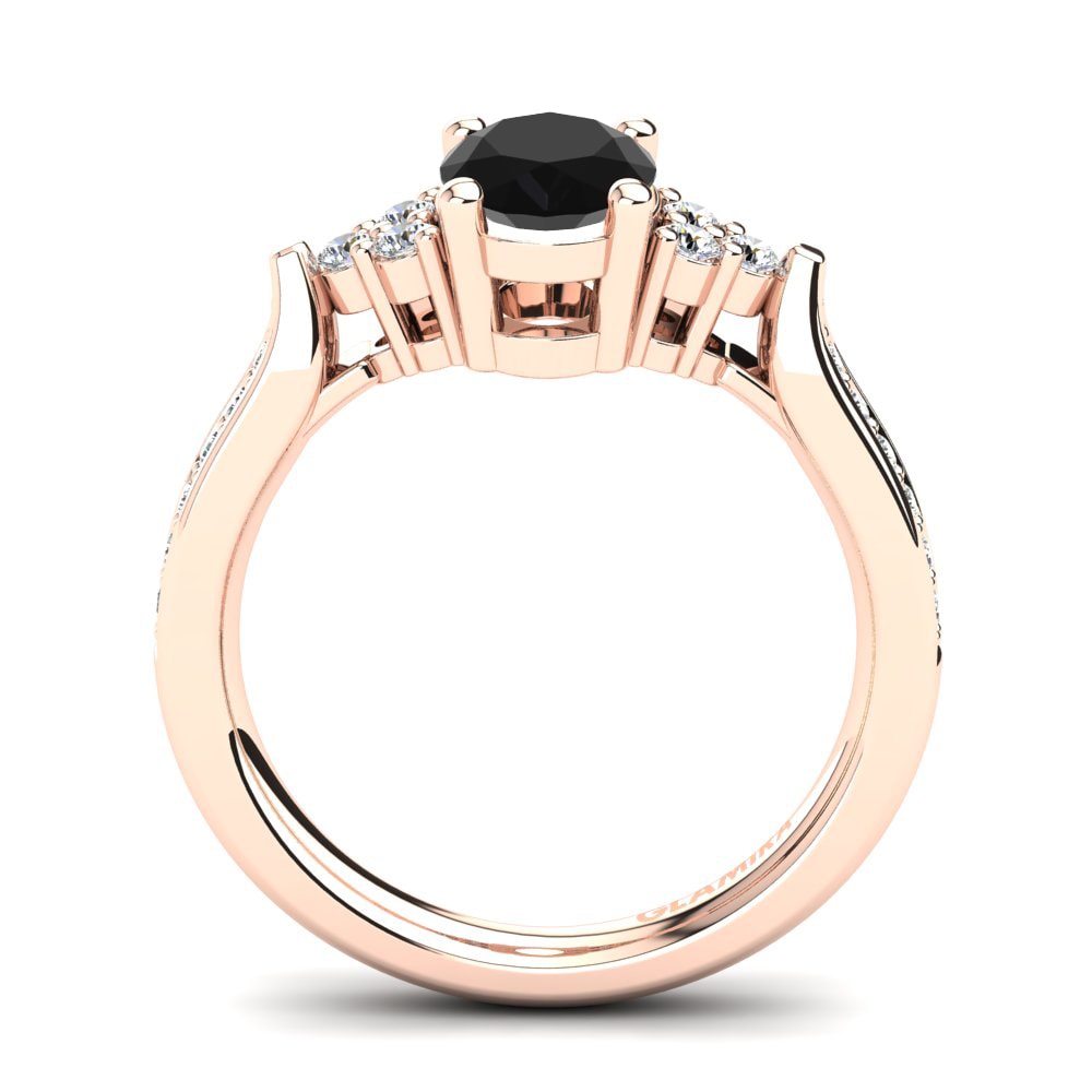 Black Sapphire Engagement Ring Marea