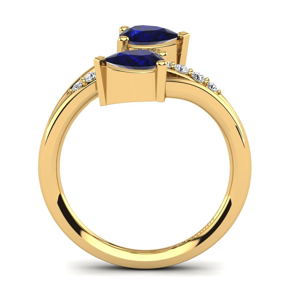 Dark Blue Zirconia Ring Marilis