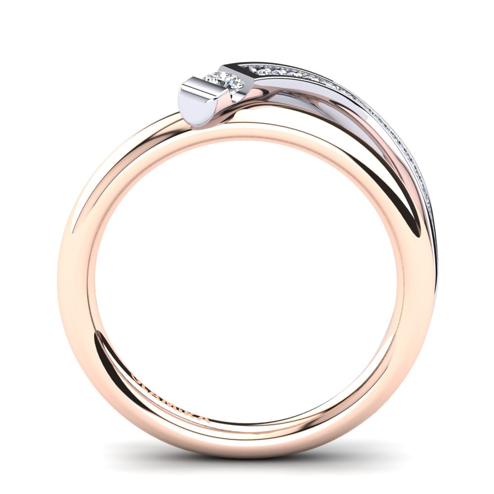 White sapphire Ring Nutmeg