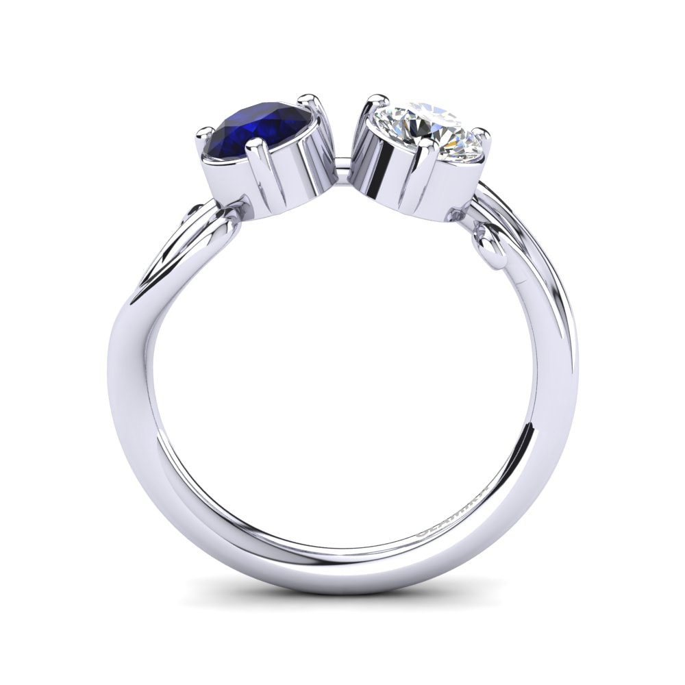 Dark Blue Zirconia Ring Olivett