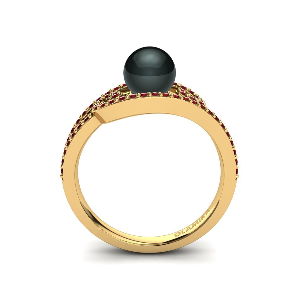 Circonita Roja Anillo Oyster