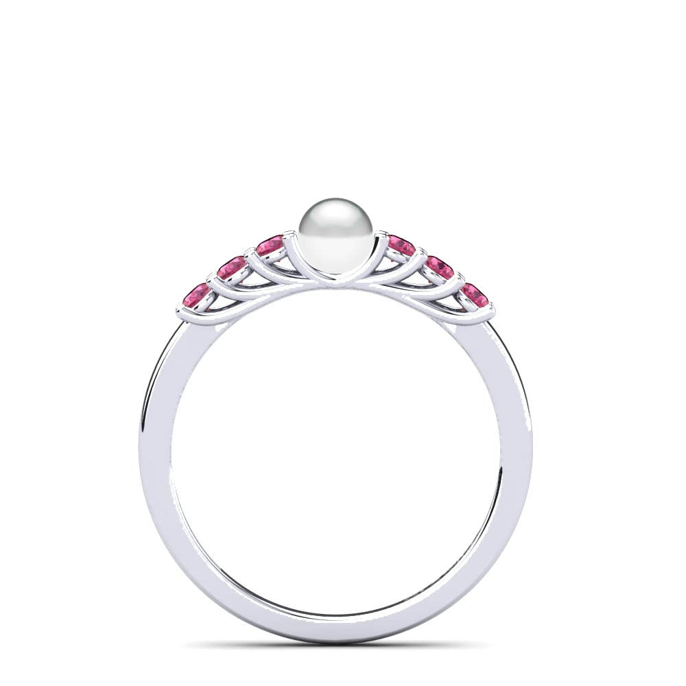 Turmalina rosa Anillo Delma Ø4 mm