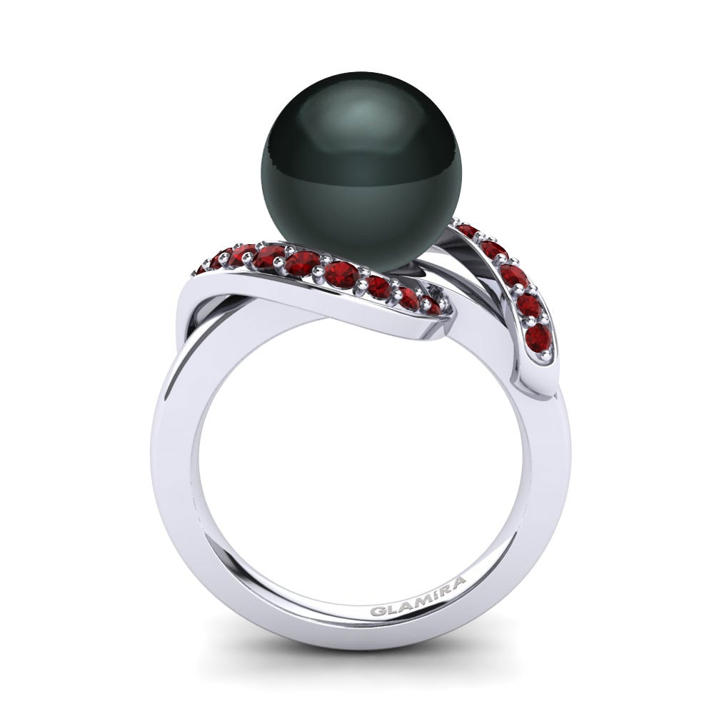 Circonita Roja Anillo Sirena Ø10 mm